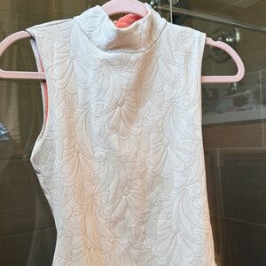 SEEA Leana white textured print Ventana swim/ surf suit M